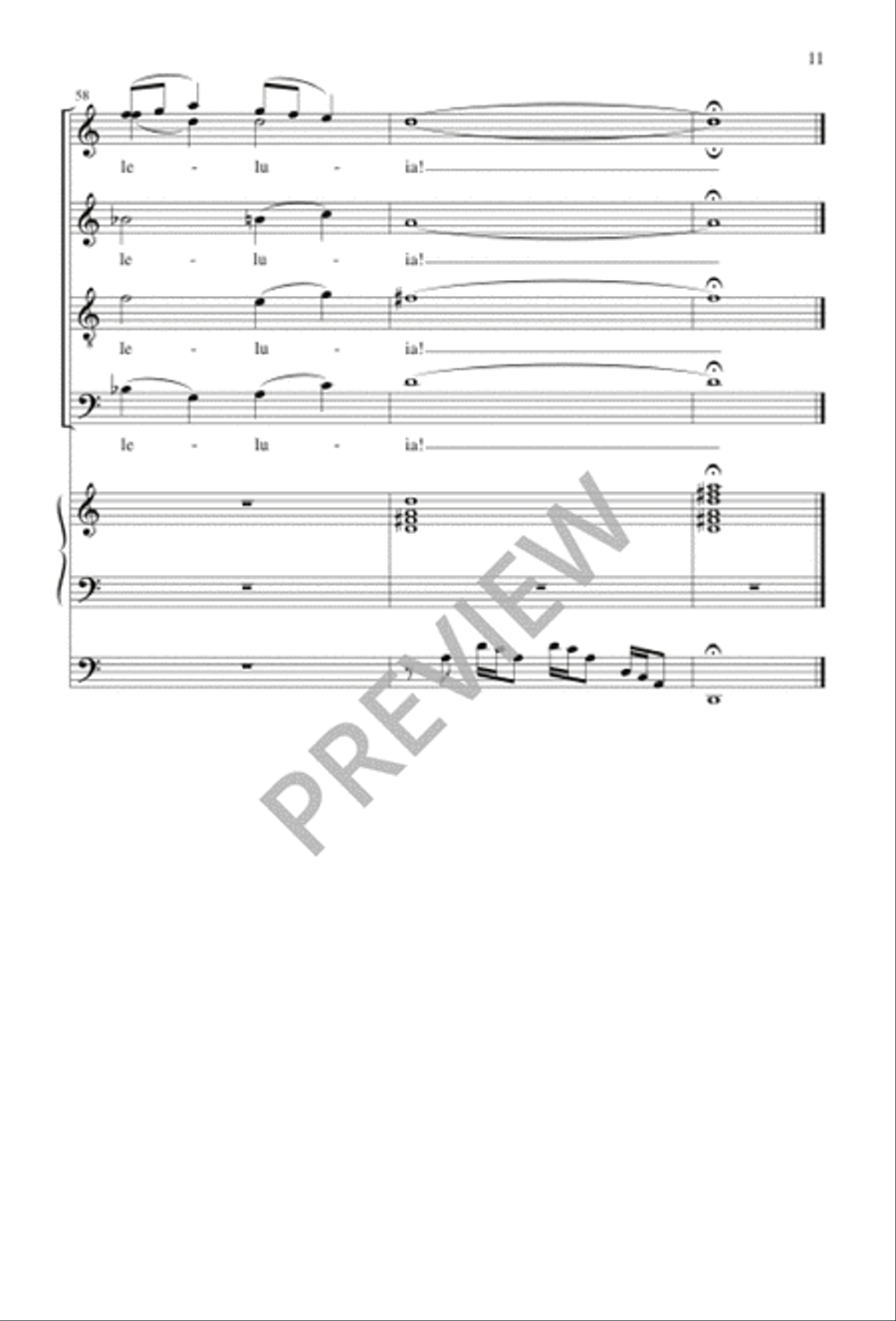 Our Risen Lord, Our King of Kings 4-Part scores gallery preview page 11