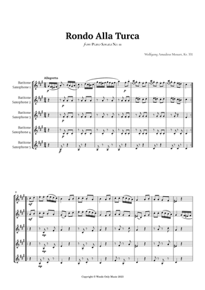 Rondo Alla Turca by Mozart for Baritone Sax Quintet