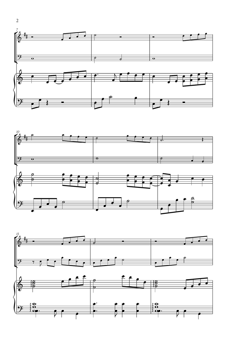 Beauty And The Beast Trumpet Duet scores gallery preview page 2