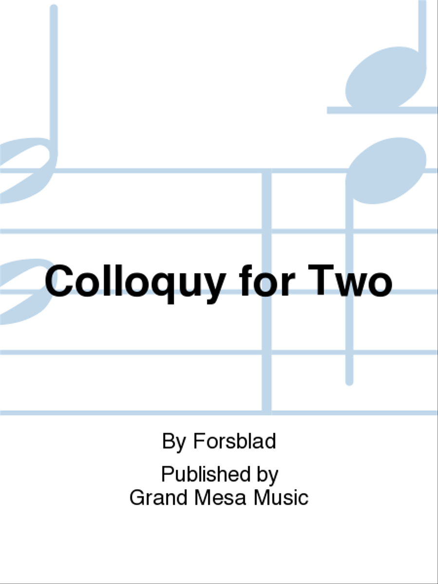 Colloquy for Two Colloquy for Two Bassoon scores gallery preview page 1