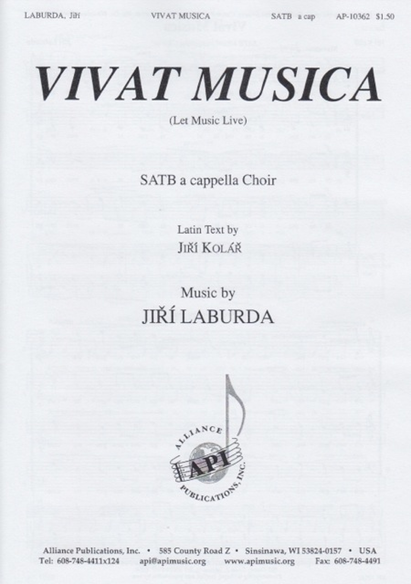Vivat Musica - SATB choir, a cappella image number null