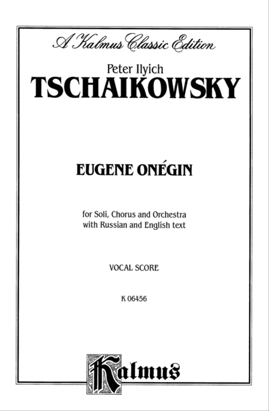 Eugene Onegin, Op. 24 Eugene Onegin, Op. 24 Voice scores gallery preview page 2