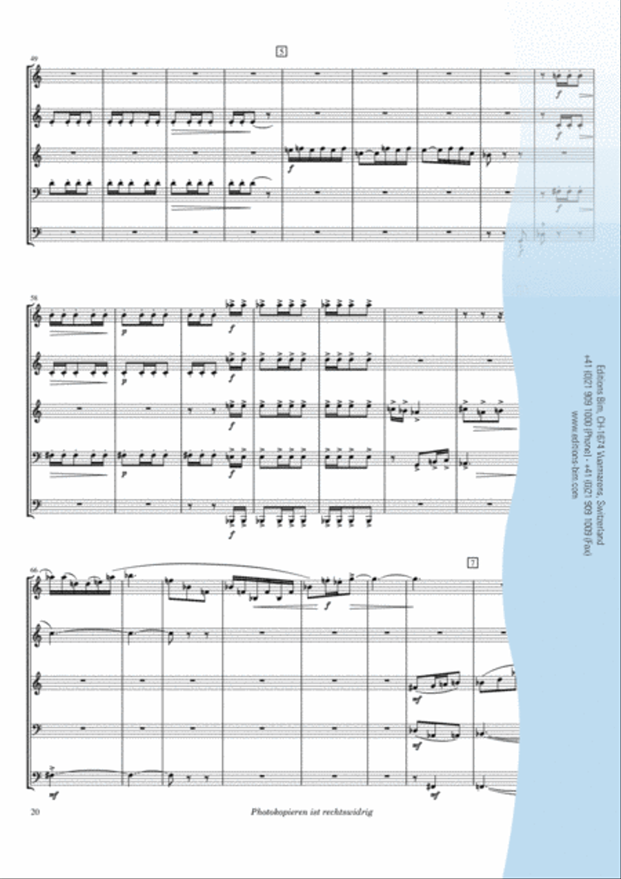 Quinteto para metal Brass Quintet scores gallery preview page 11