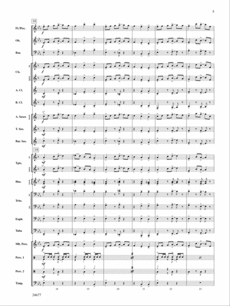 Diamondwood Celebration: Score Concert Band scores gallery preview page 5