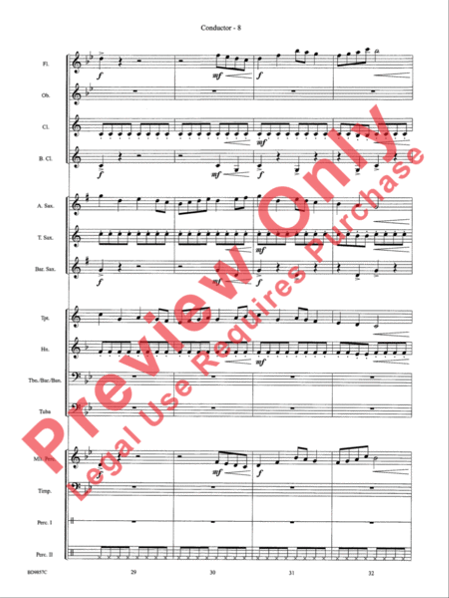 Contredanse Concert Band scores gallery preview page 10