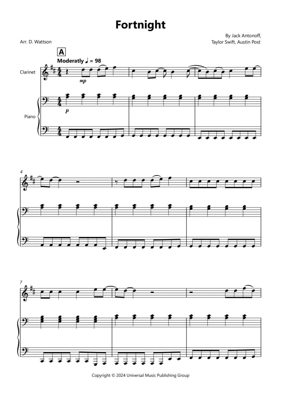 Fortnight Chamber Music scores gallery preview page 1