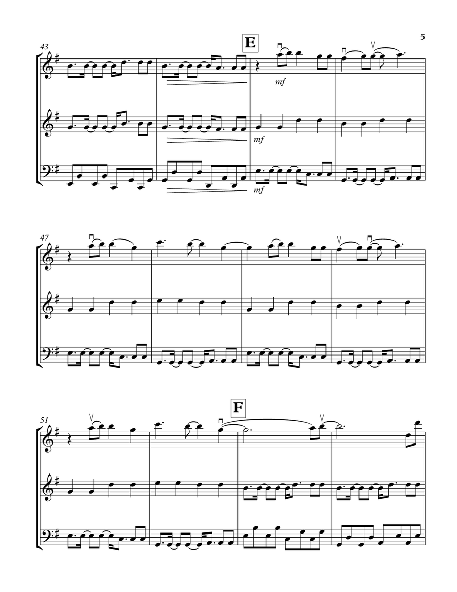 We Found Love String Trio scores gallery preview page 5