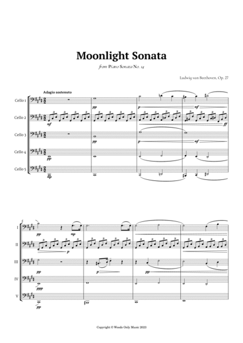 Moonlight Sonata by Beethoven for Cello Quintet image number null