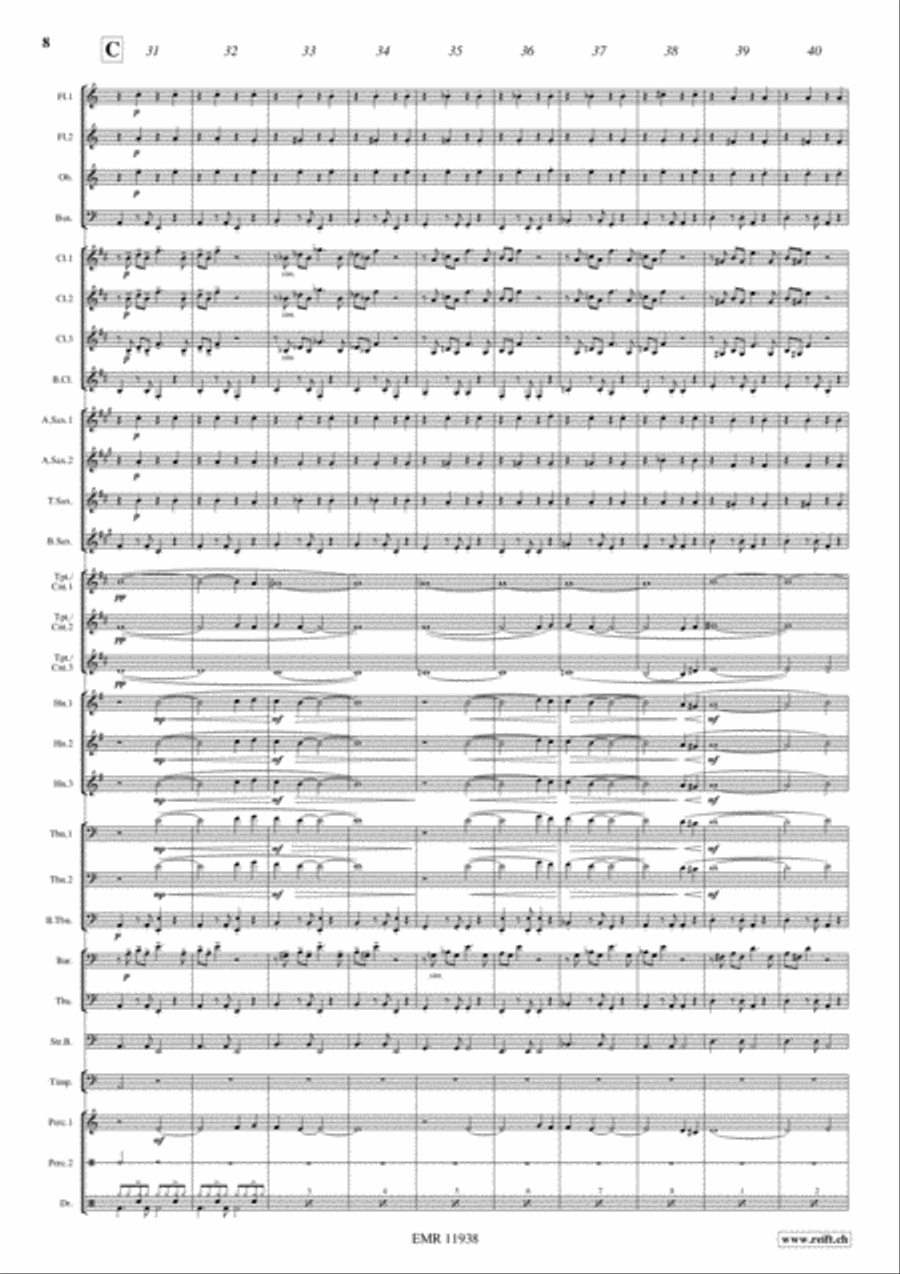 The Sicilian Clan The Sicilian Clan Concert Band scores gallery preview page 9