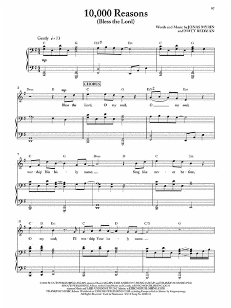 Passion - White Flag Piano, Vocal, Guitar scores gallery preview page 4
