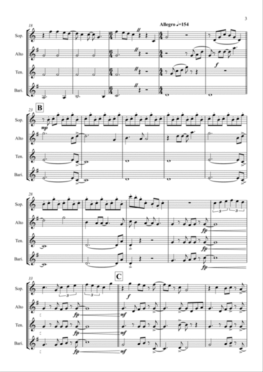 Defying Gravity Woodwind Ensemble scores gallery preview page 3