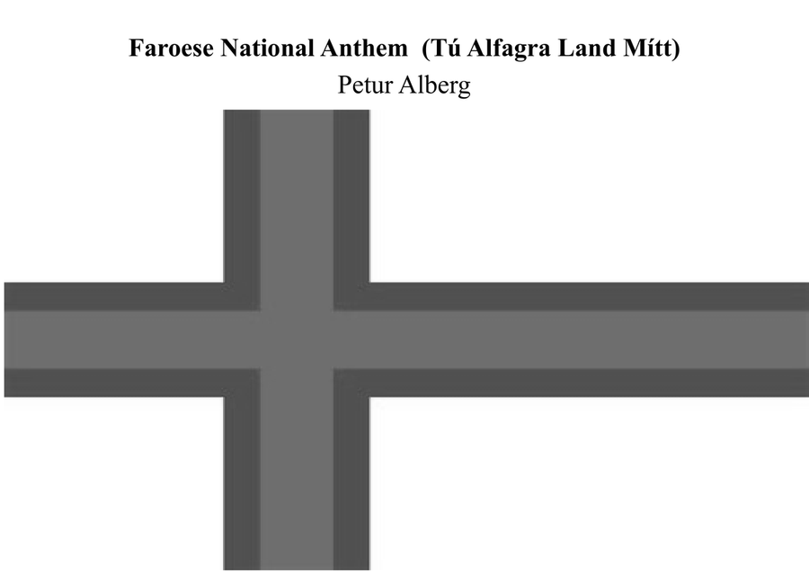 Faroese National Anthem for Piano