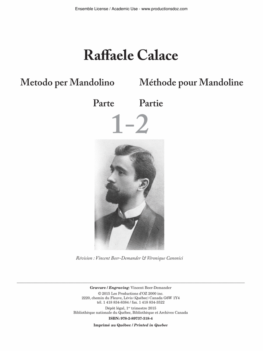 Méthode pour mandoline, partie 1-2 Mandolin scores gallery preview page 1