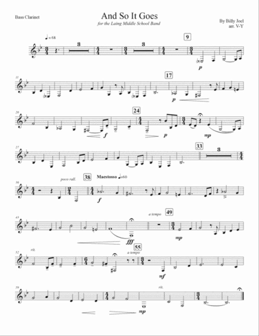 And So It Goes Concert Band scores gallery preview page 3