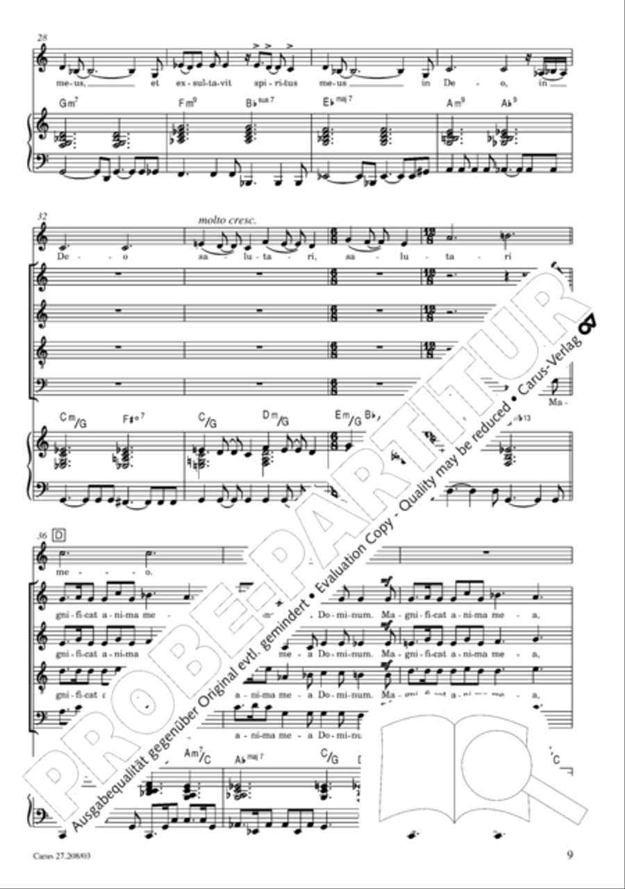 Magnificat 4-Part scores gallery preview page 10