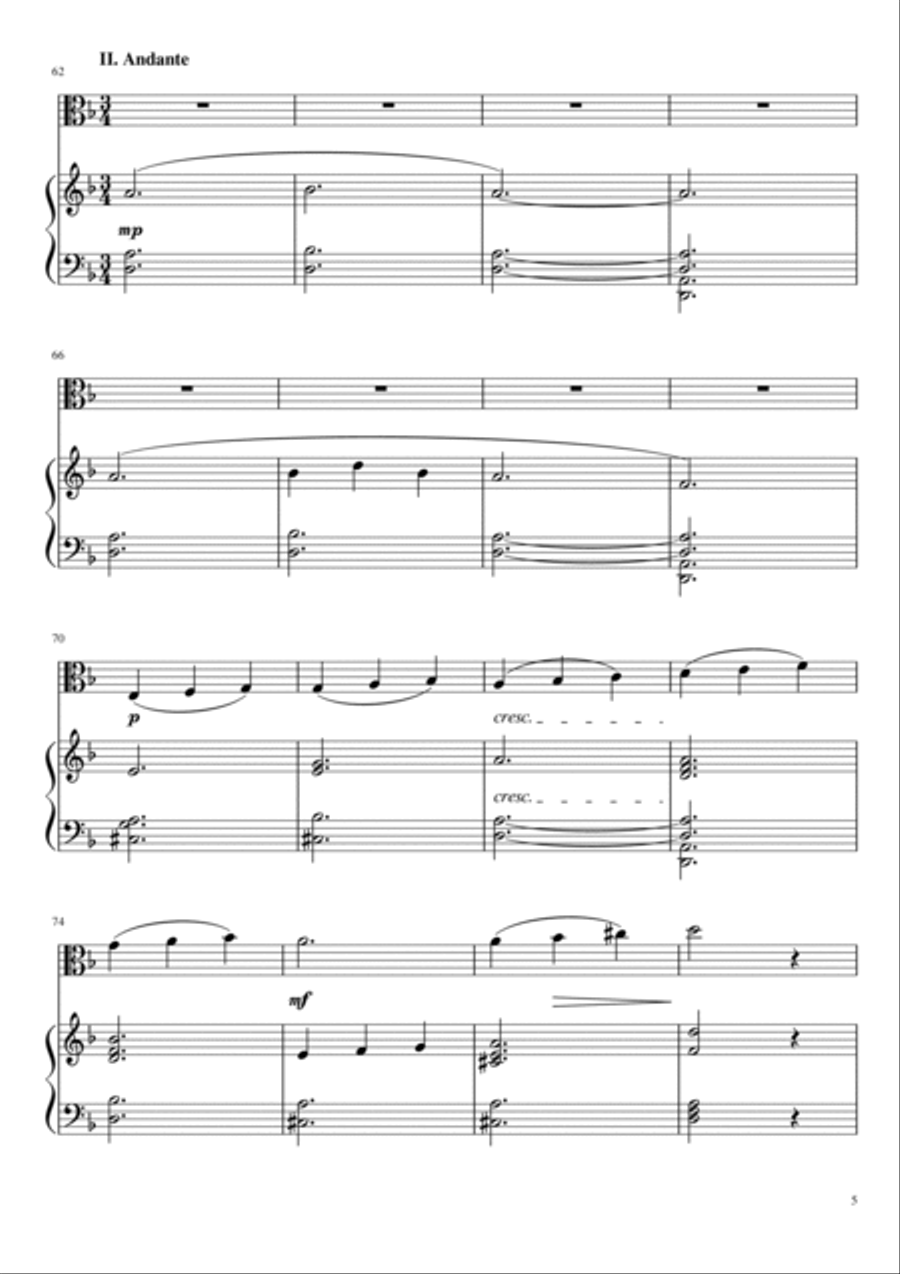 Concertino for viola (Polish concertino) Viola scores gallery preview page 5