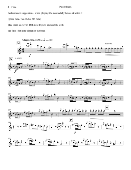 Verdi - Pas de Deux set for Flute and Piano image number null