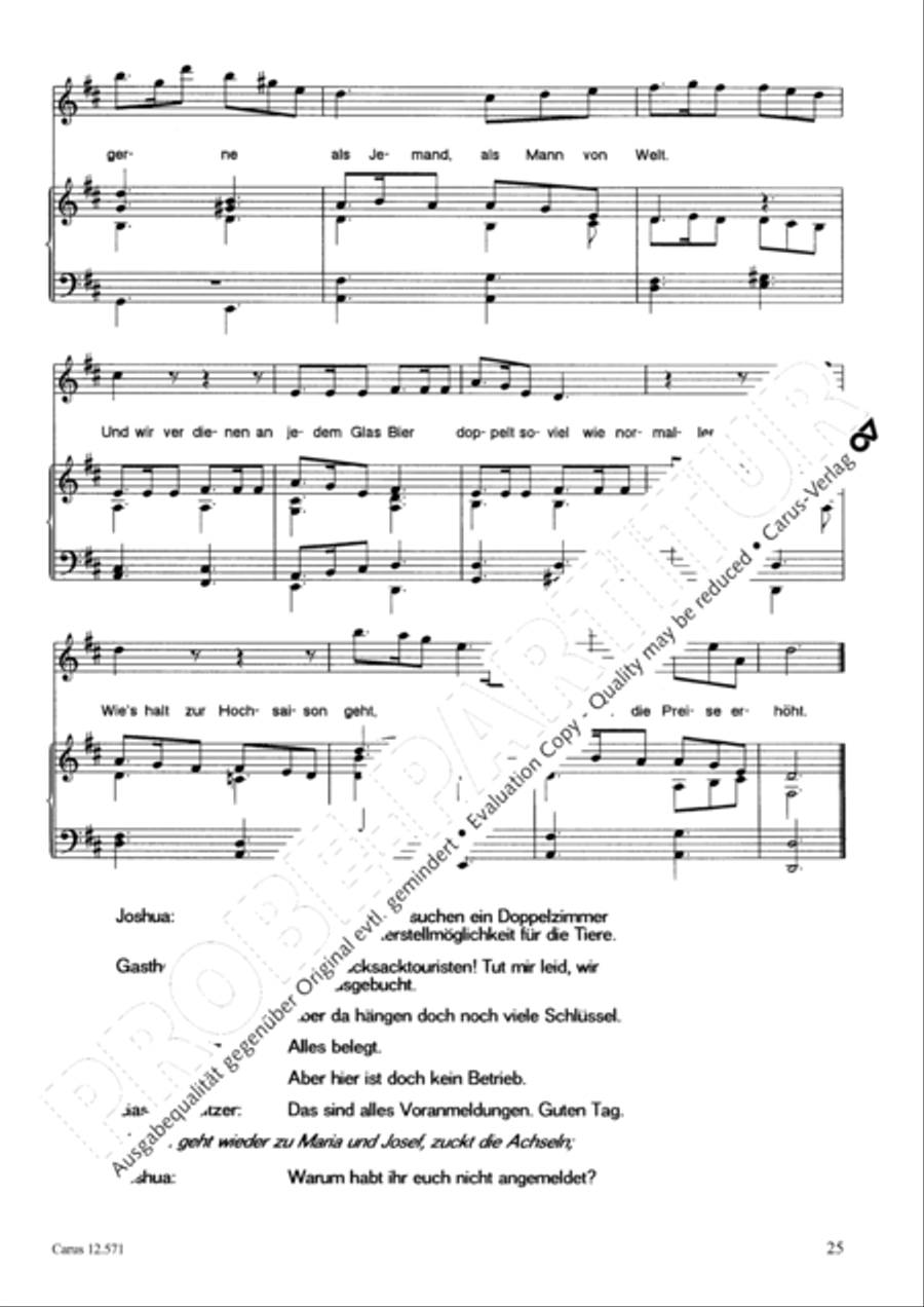 O je, Bethlehem Unison Choir scores gallery preview page 26