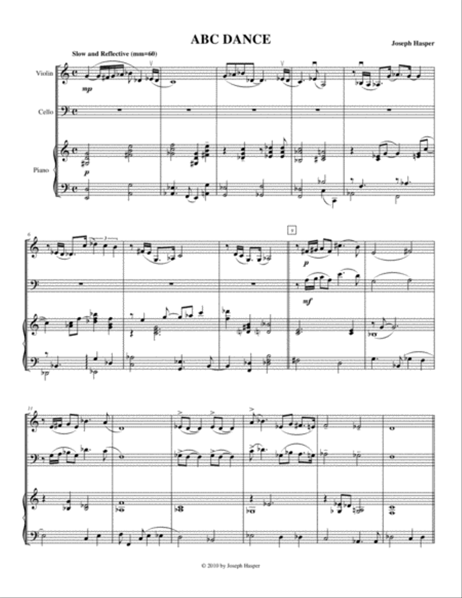 ABC Dance (Piano Trio) ABC Dance (Piano Trio) Piano Trio scores gallery preview page 2