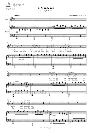 Standchen, D. 957 No. 4 (B minor)