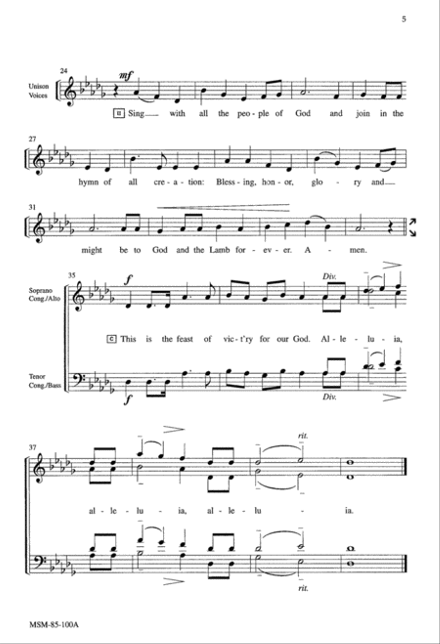 A New Song 4-Part scores gallery preview page 4