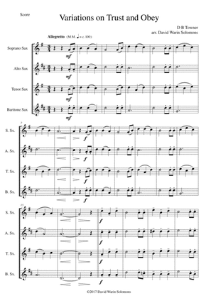 Saxophone Quartet at Sheet Music Plus (page 32 of 46)