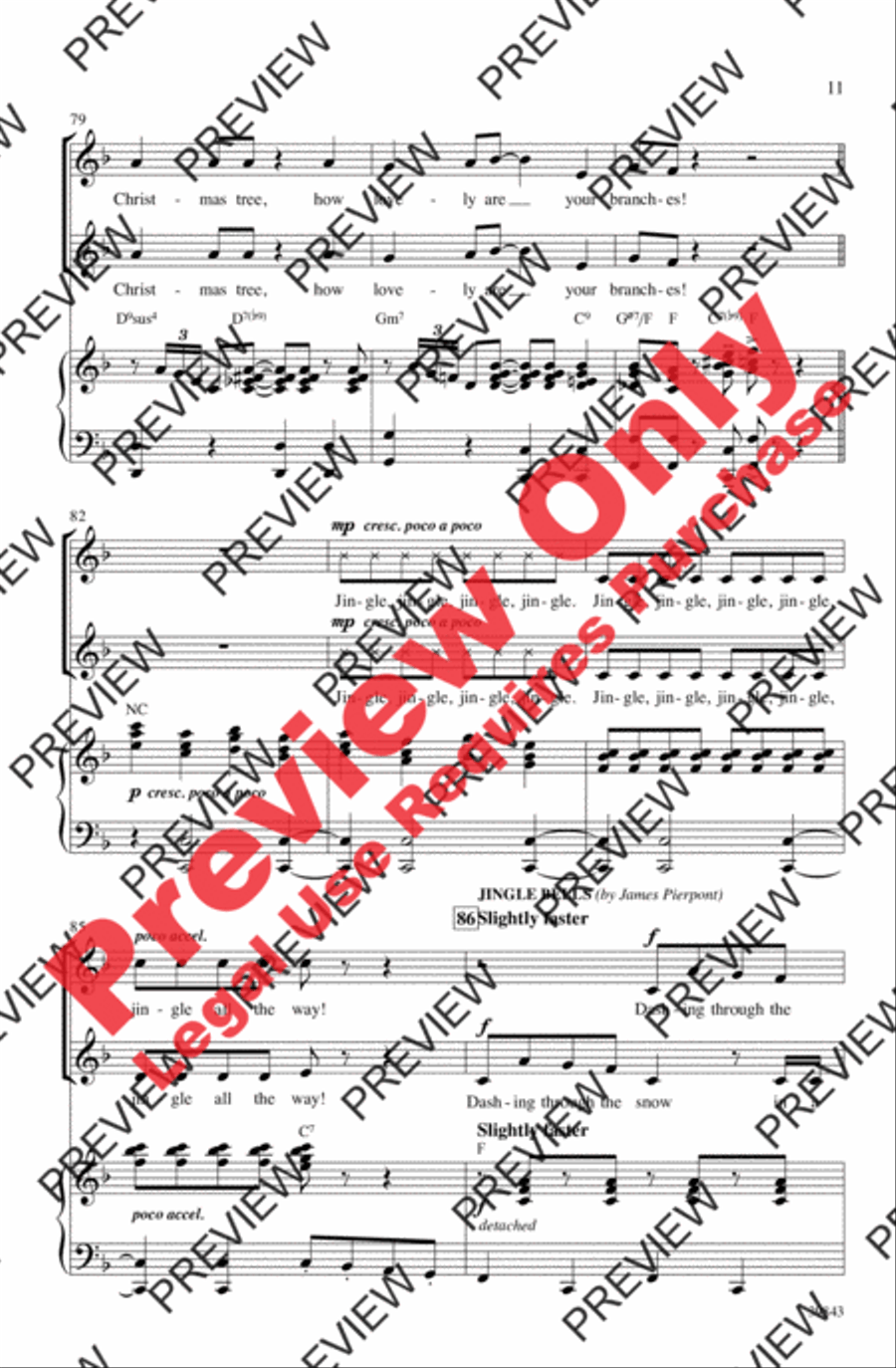 Jolly Jingle Christmas Medley 2-Part scores gallery preview page 11