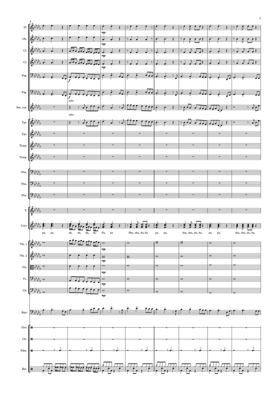 Piel De Azucar 4-Part scores gallery preview page 3