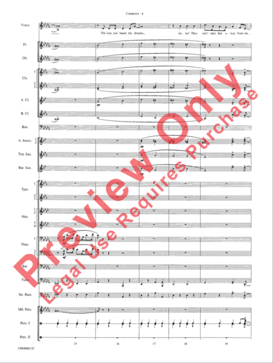 They Can't Take That Away from Me Concert Band scores gallery preview page 7