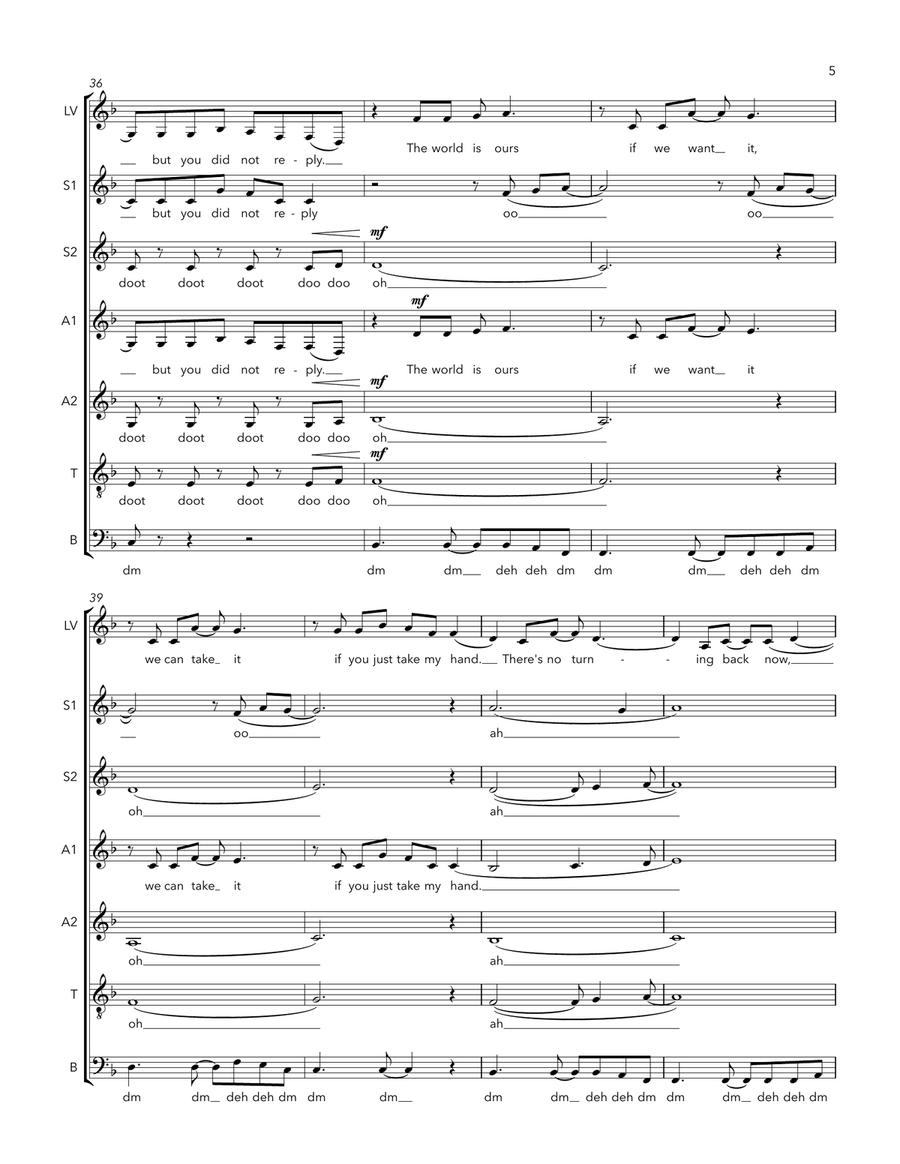 Give Your Heart A Break A Cappella scores gallery preview page 5