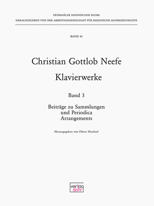 Klavierwerke Vol. 3 -Beiträge zu Periodika und Arrangements-