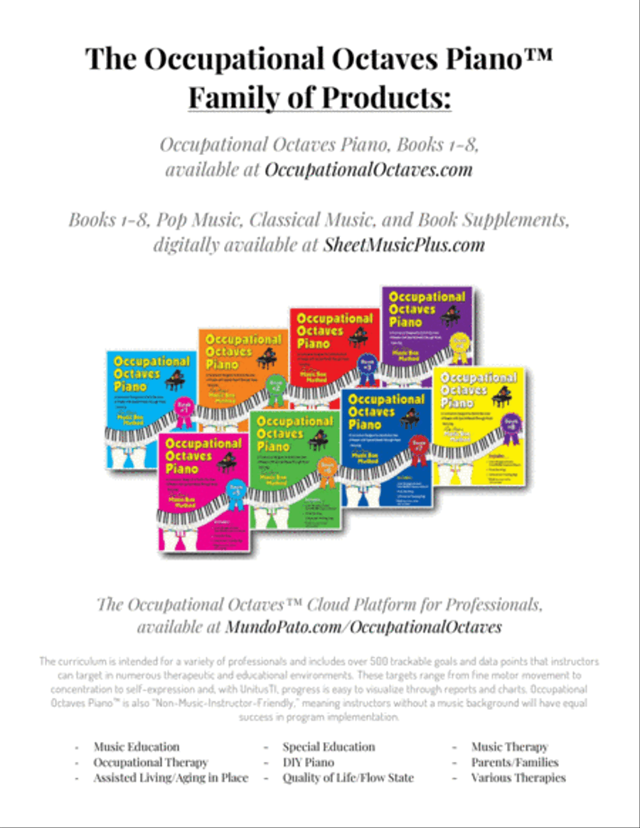 Occupational Octaves Piano™ - Book 3