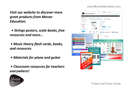 Treble Clef Flash Cards