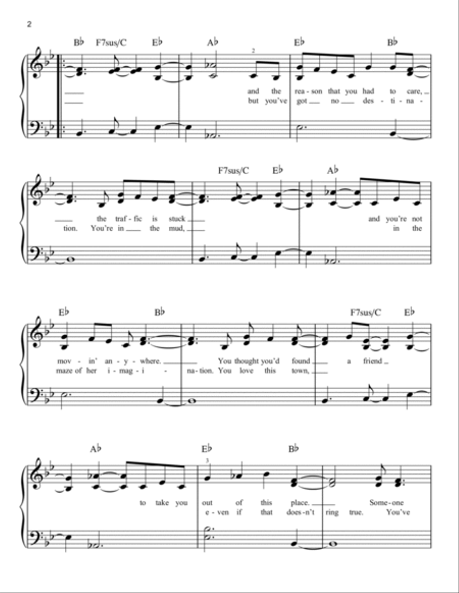 Beautiful Day Voice scores gallery preview page 2