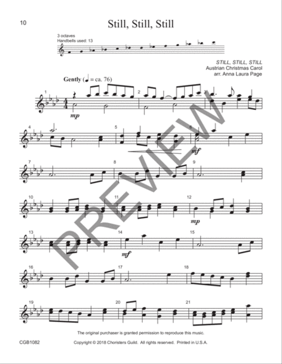 Glory in the Highest Handbell Choir scores gallery preview page 5