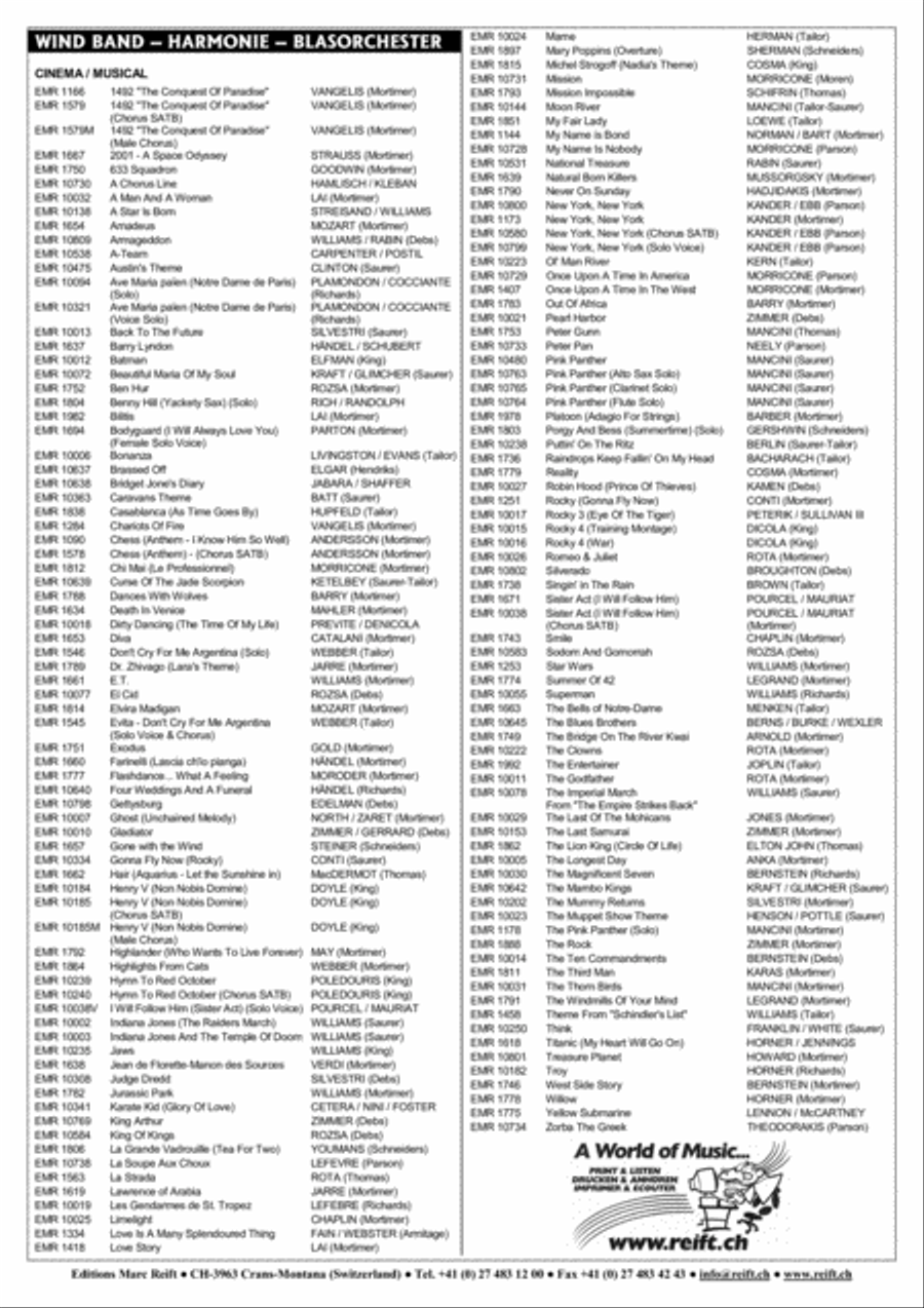 Training Montage Training Montage Concert Band scores gallery preview page 13