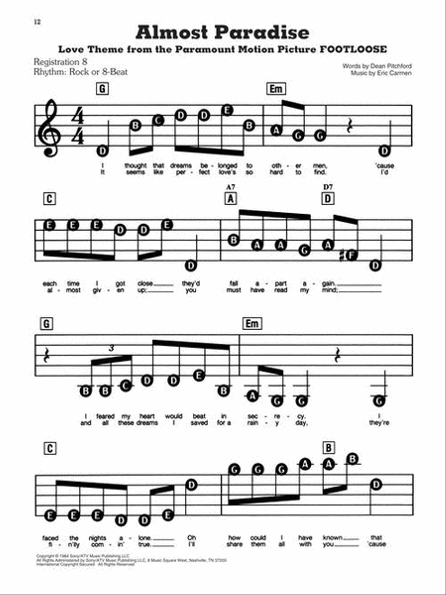 Beautiful Ballads Electronic Keyboard scores gallery preview page 9