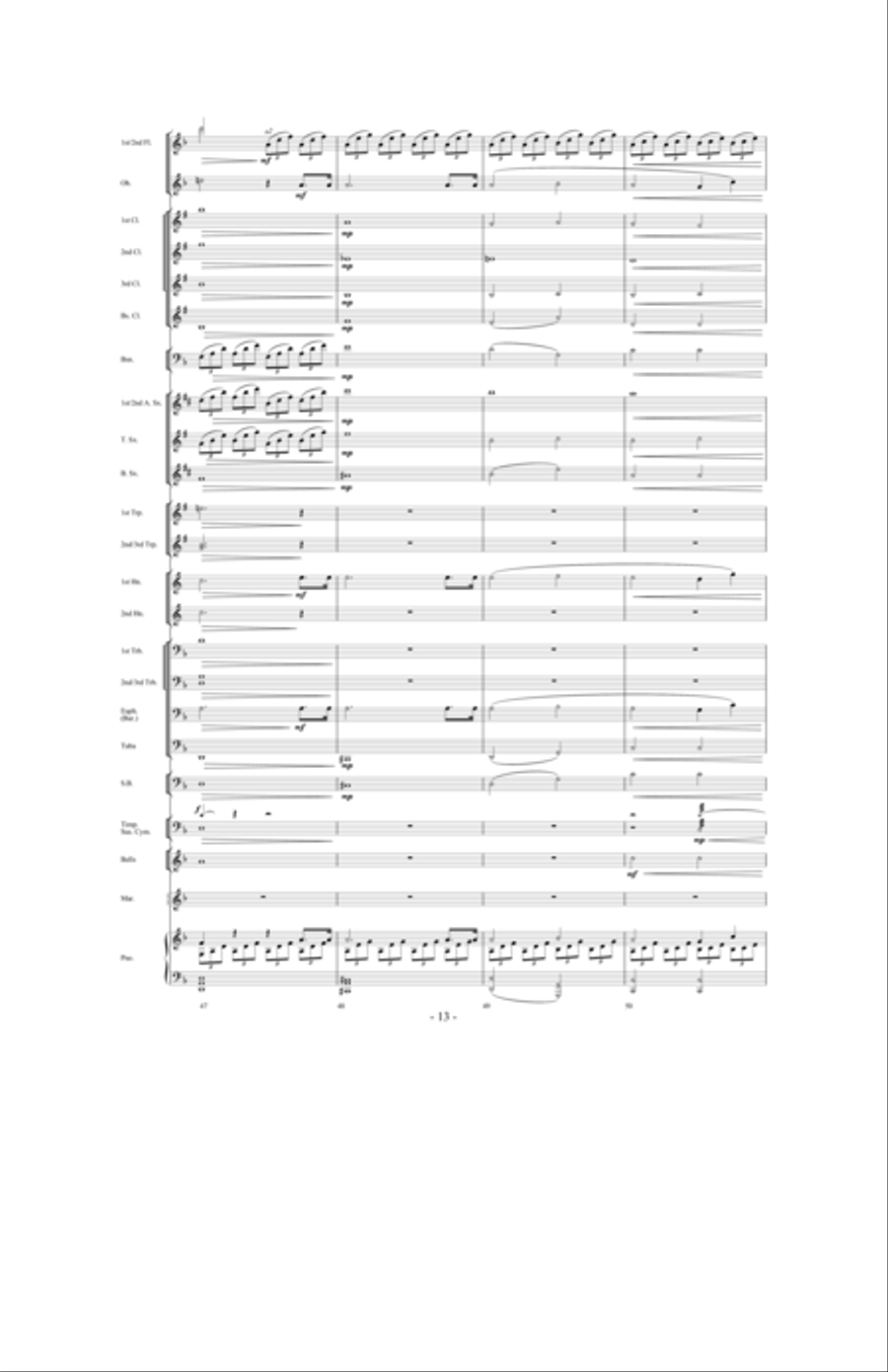 Moonlight Sonata Concert Band scores gallery preview page 12