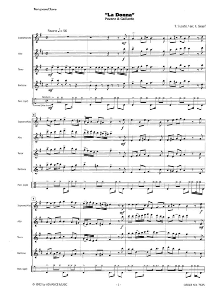 La Donna Small Ensemble scores gallery preview page 2