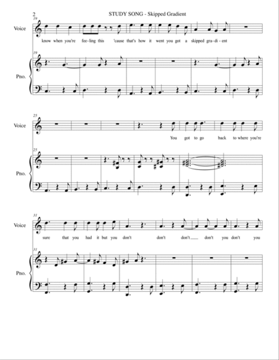 Barriers to Study kids music; Gradient Piano Method scores gallery preview page 2