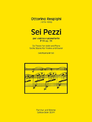 Book cover for Six Pieces op. 31 P 31