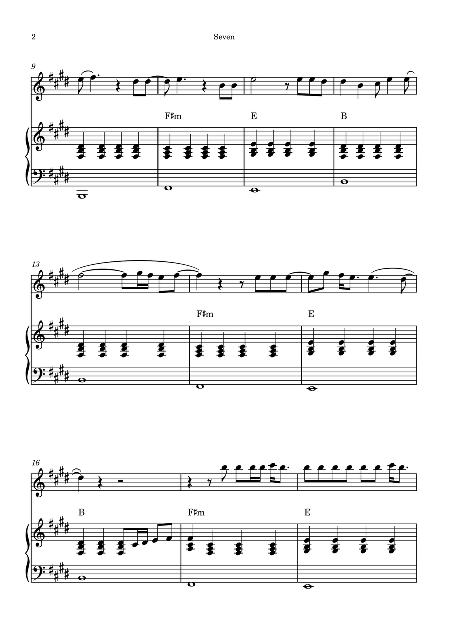 Seven Piano scores gallery preview page 2