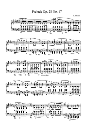 Book cover for Chopin Prelude Op. 28 No. 17 in Ab Major