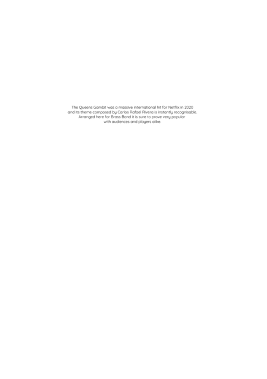 The Queen's Gambit Brass Band scores gallery preview page 2