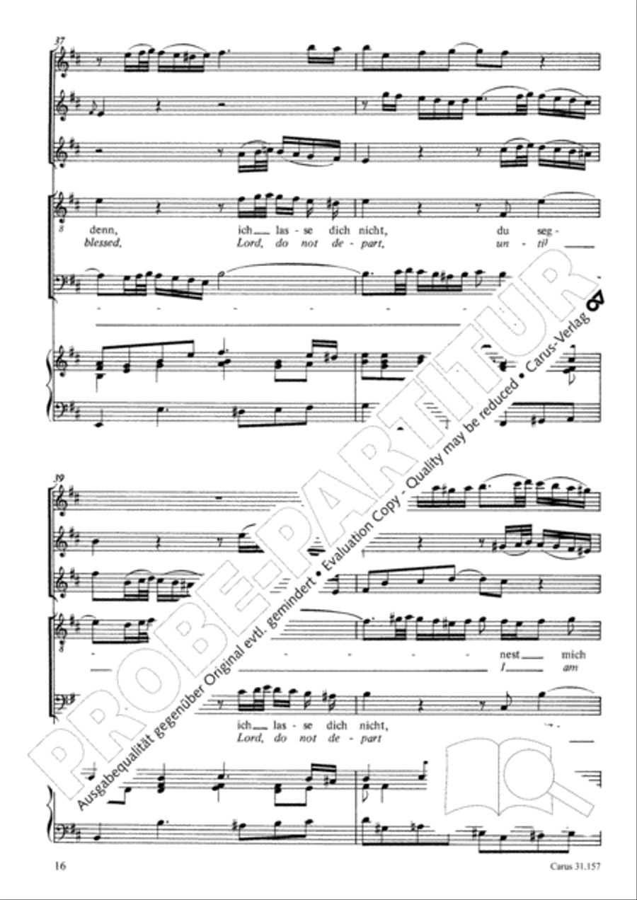 Lord, do not depart until I am blessed (Ich lasse dich nicht, du segnest mich denn) TB scores gallery preview page 17