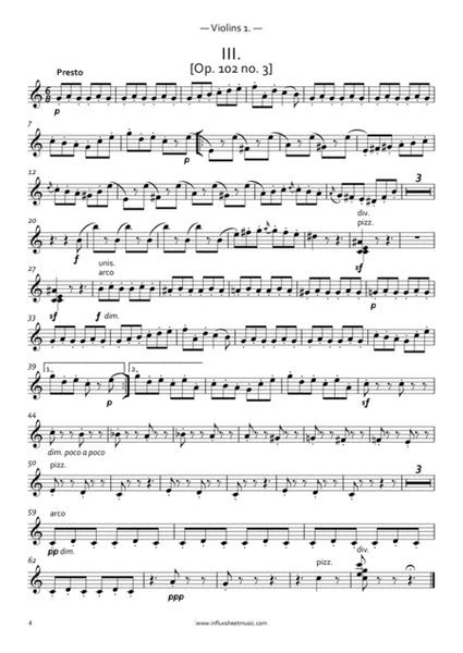 Mendelssohn: 5 Songs Without Words arr. for String Orchestra (Parts) image number null