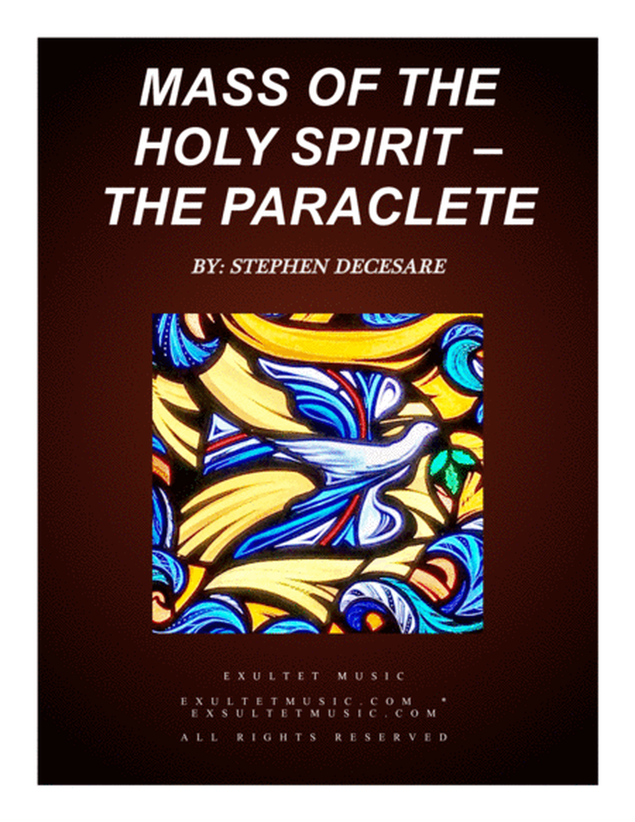 Mass of the Holy Spirit - the Paraclete (Choral / Accompaniment Edition) image number null