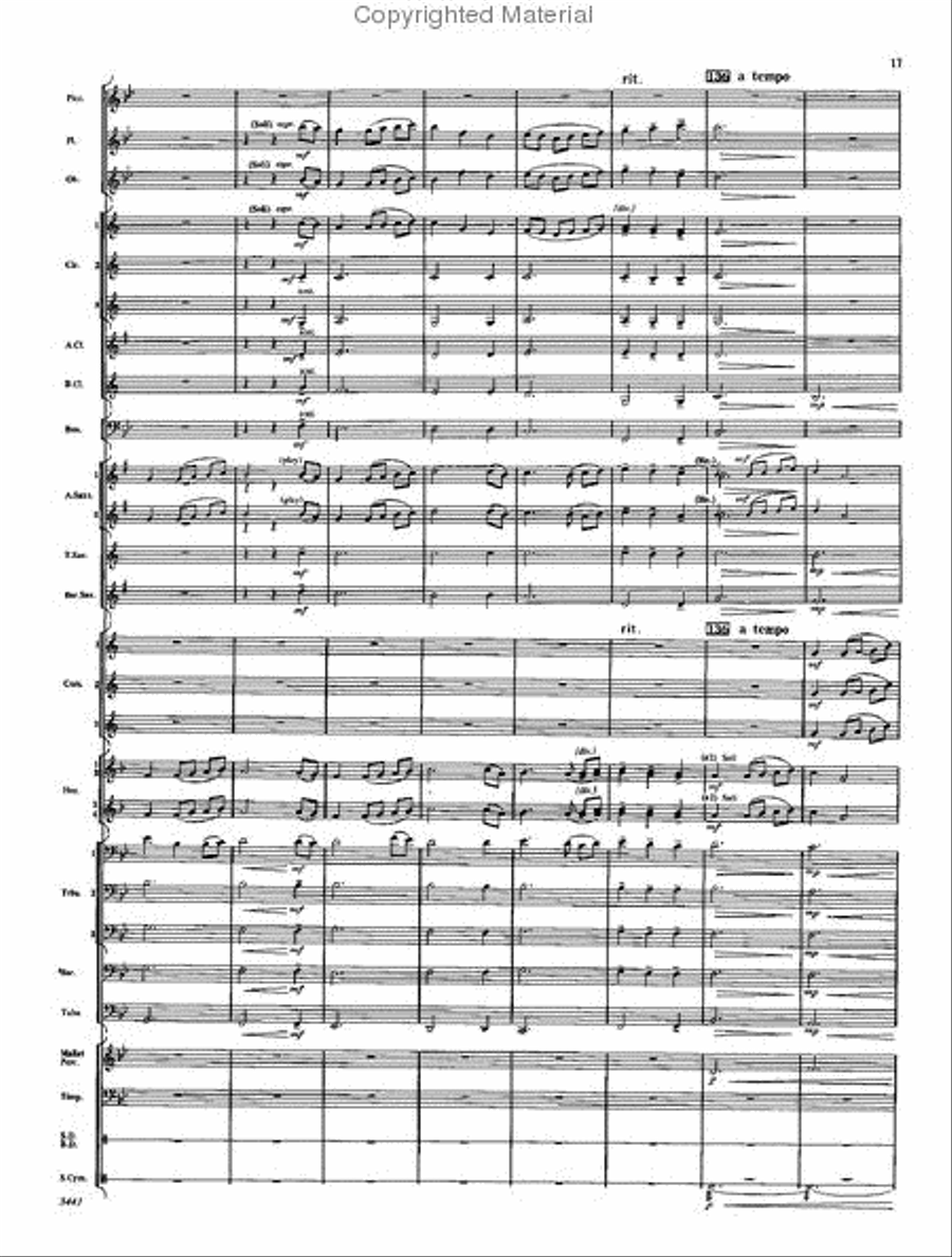 Centuria Concert Band scores gallery preview page 16