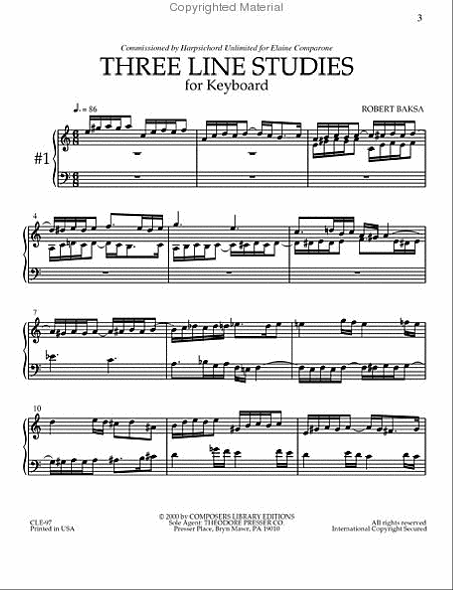 Three Line Studies Chamber Music scores gallery preview page 2