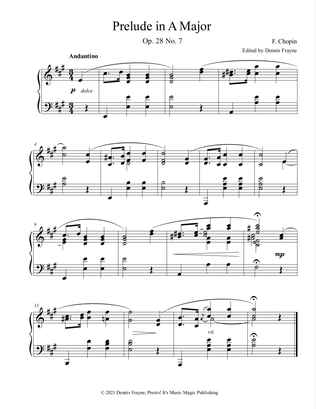 Prelude in A Major (Op. 28 No. 7)